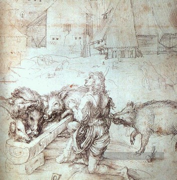 Le fils prodigue Nothern Renaissance Albrecht Dürer Peinture à l'huile